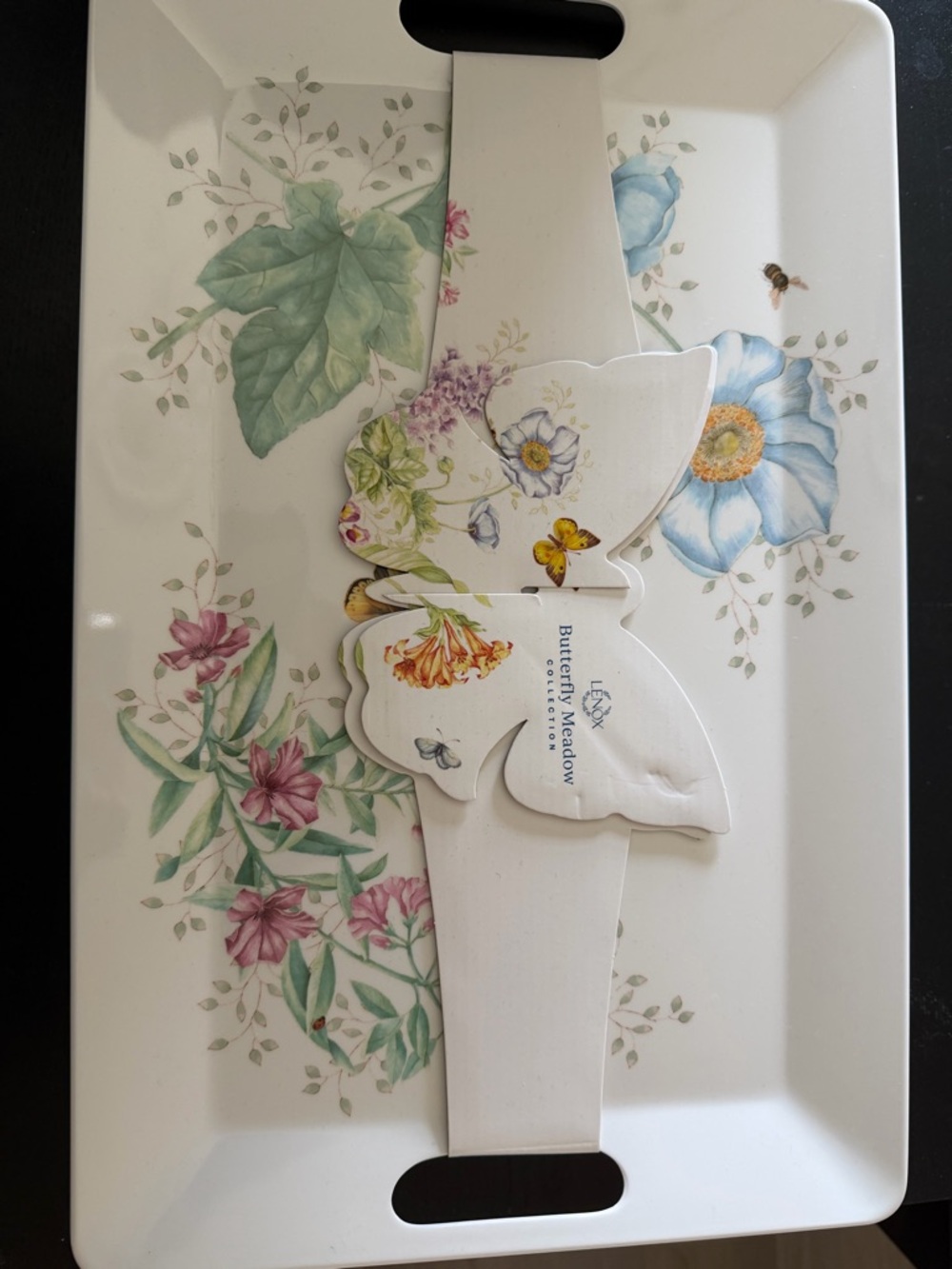 Butterfly Meadow Floral Serving Tray